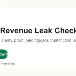 Revenue Leak Scorecard