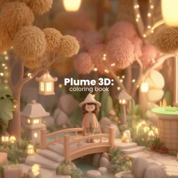 Plume 3D: coloring book 