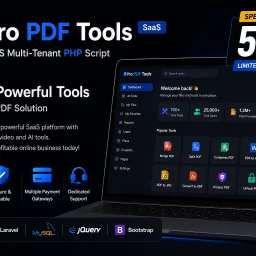 Pro PDF Tools – SaaS Multi-Tenant PHP Script
