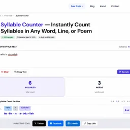 Syllable Counter