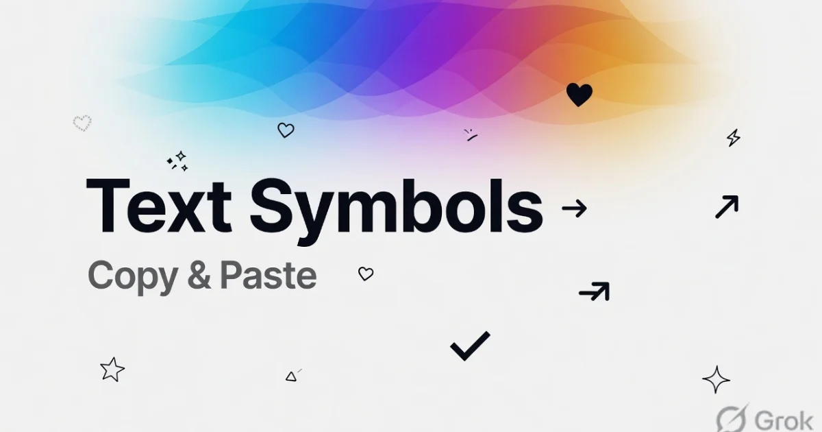 Free Text Symbols social preview