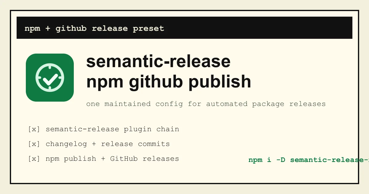 semantic-release-npm-github-publish social preview