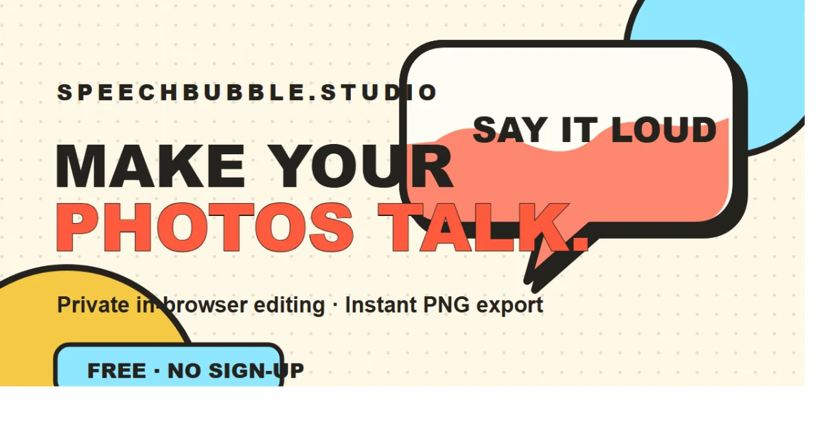 Speech Bubble Maker social preview