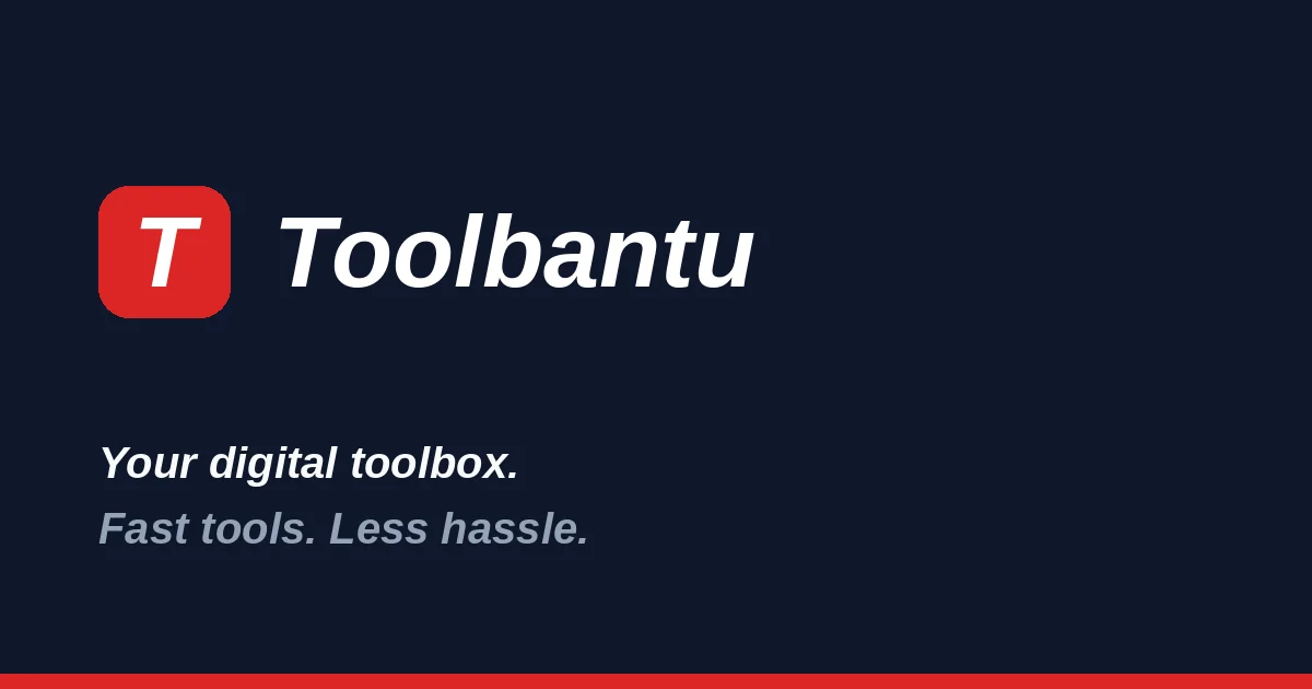 Toolbantu social preview
