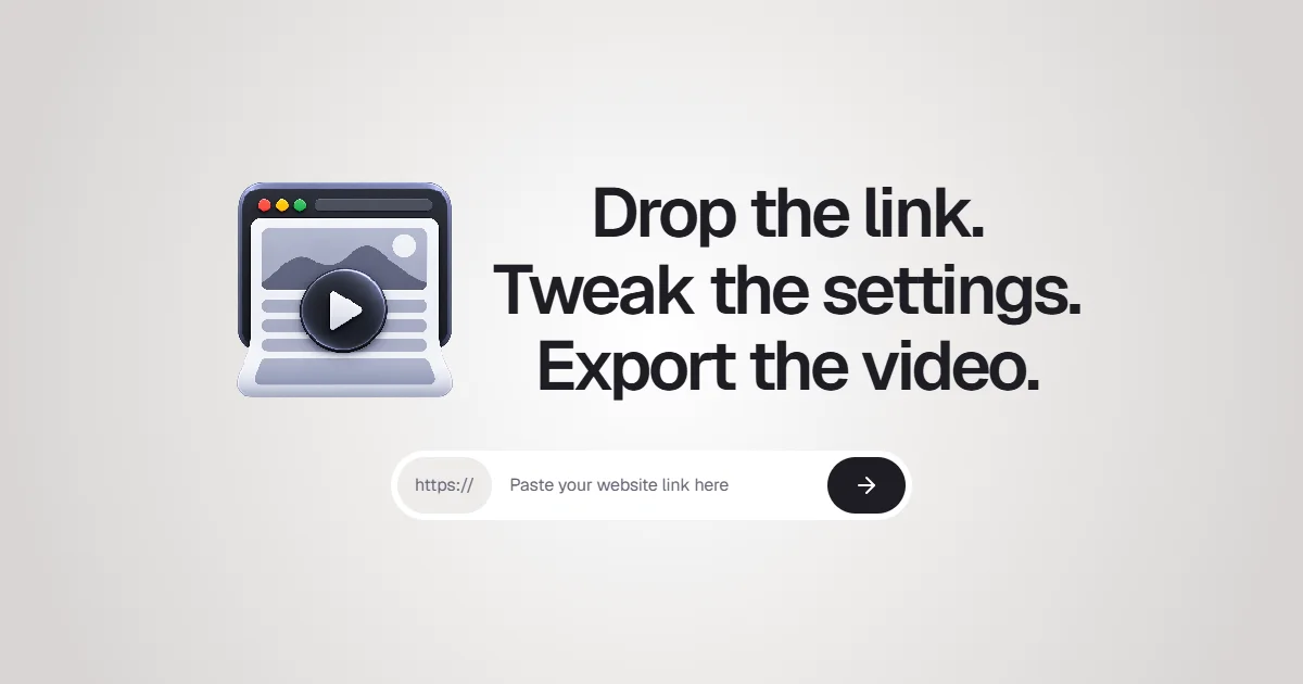 Website Scroll Video social preview