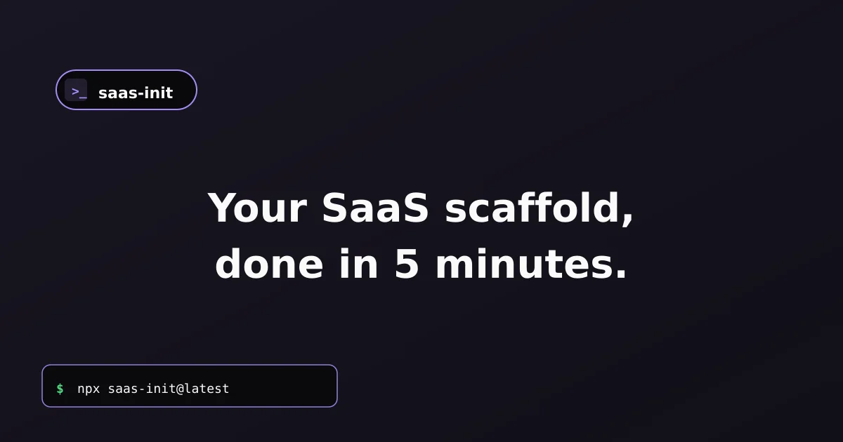 SaaS scaffold social preview