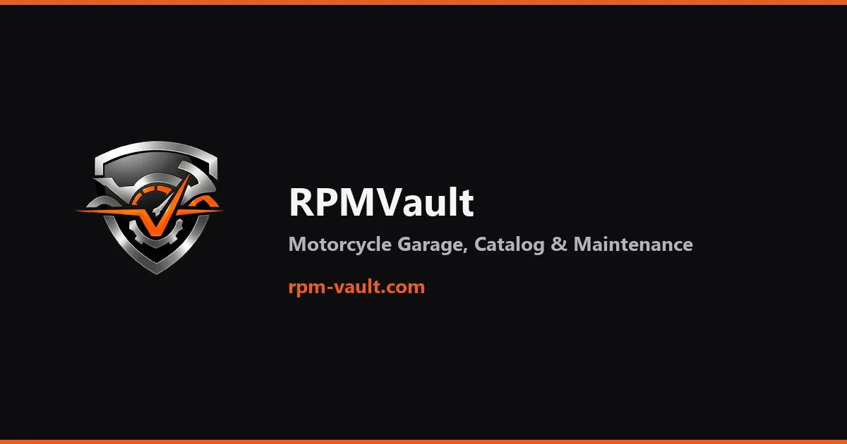 RPMVault - Motorcycle Garage Tracker, Catalog & Maintenance social preview