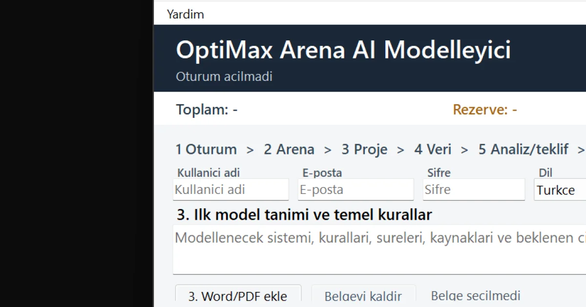 OptiMax Arena AI Simulation Builder social preview