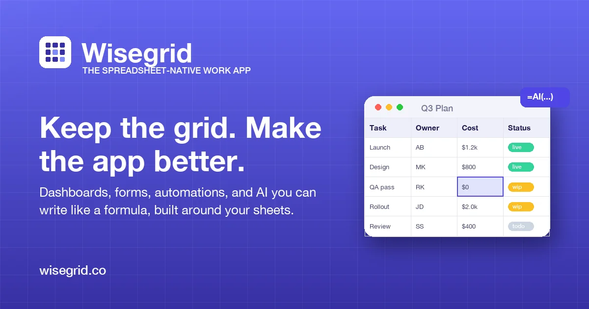 Wisegrid social preview