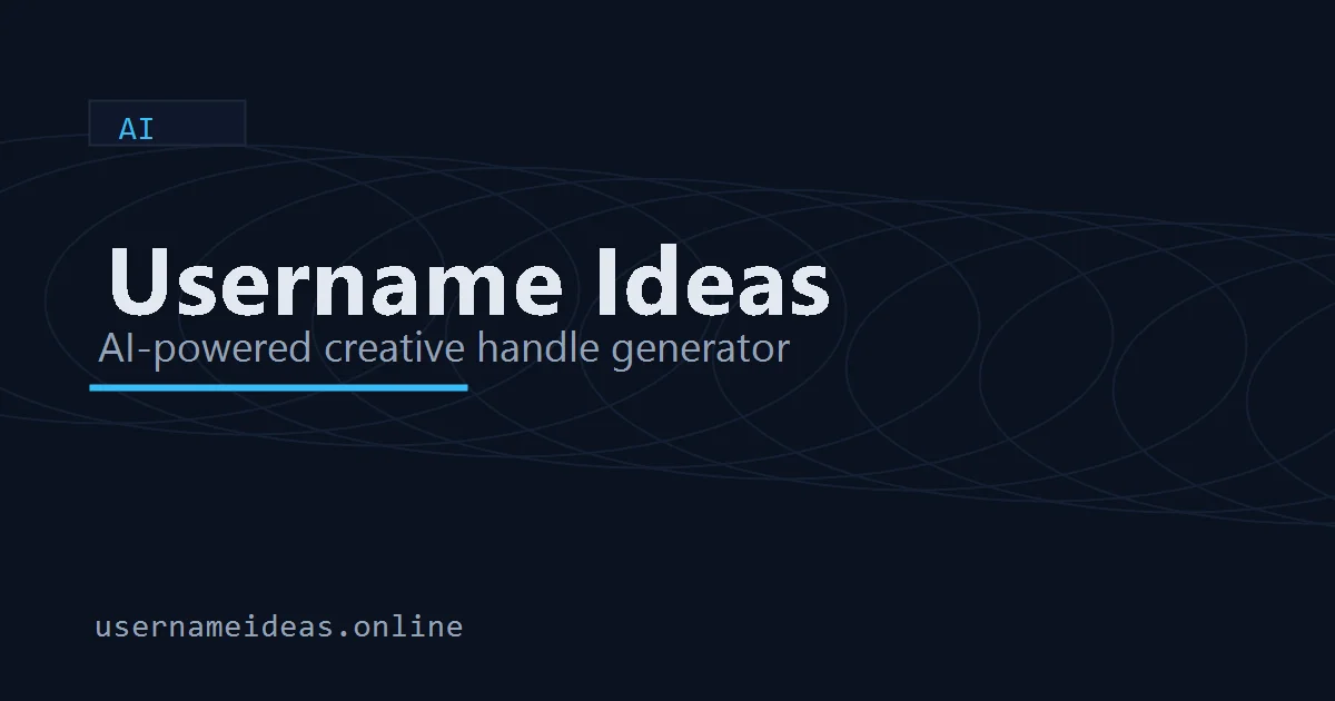 Username Ideas Generator social preview
