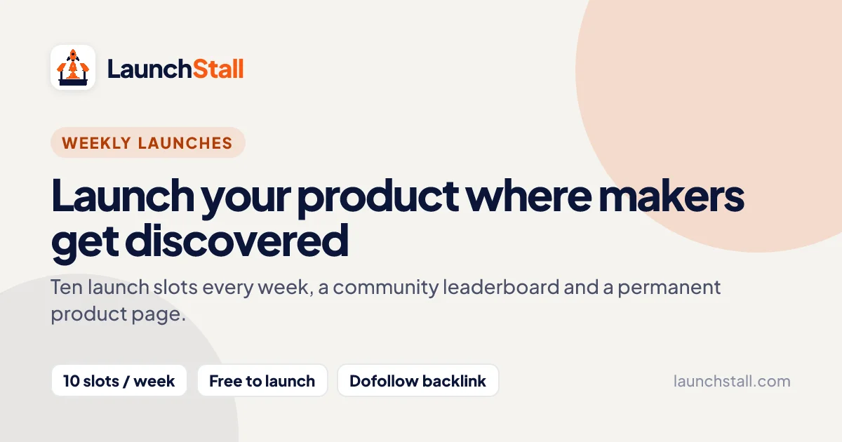 LaunchStall social preview