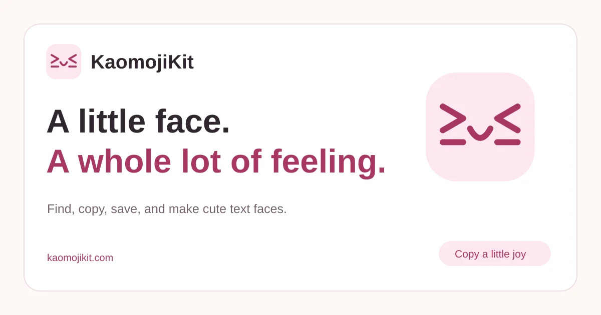 KaomojiKit social preview
