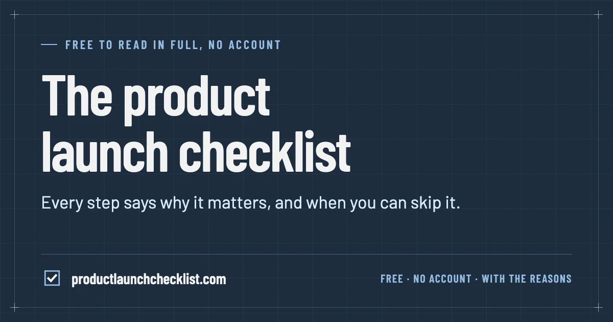 Product Launch Checklist social preview