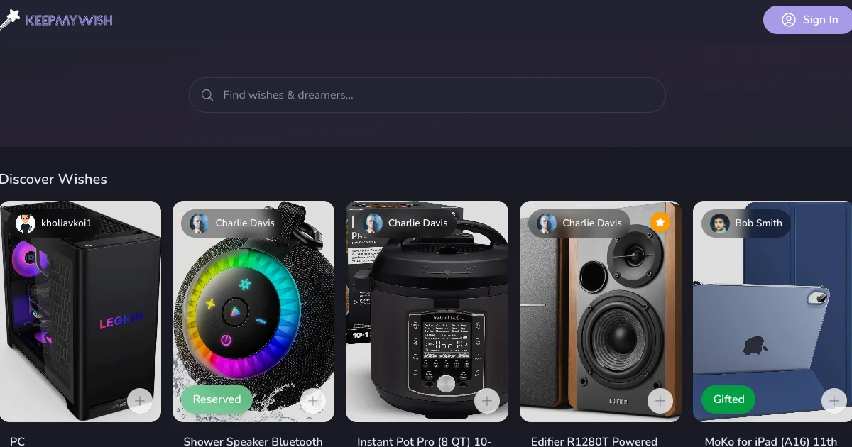 KeepMyWish social preview