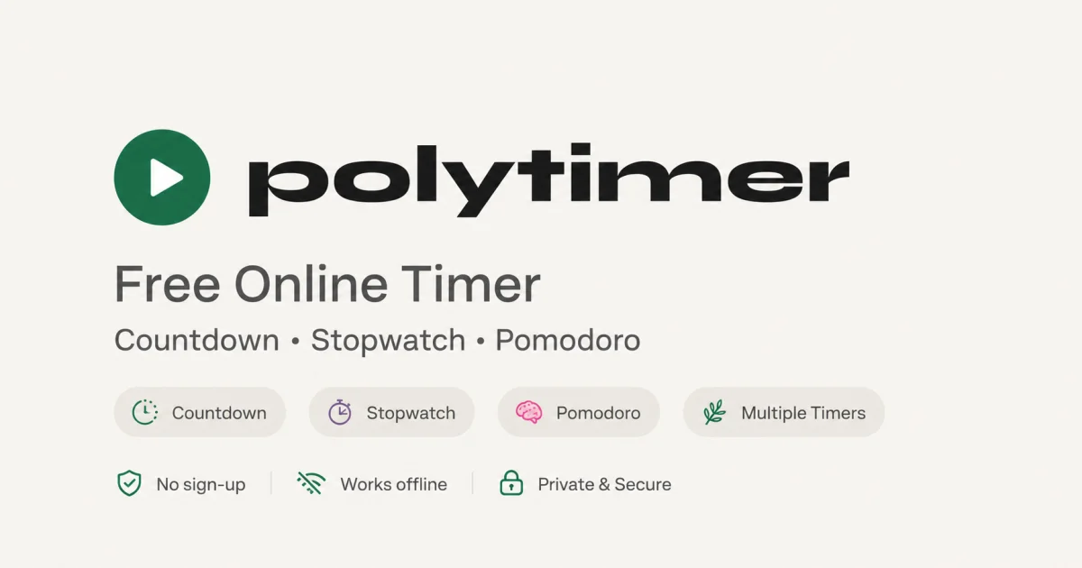 PolyTimer social preview