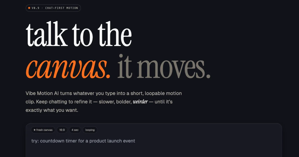 Vibe Motion AI social preview
