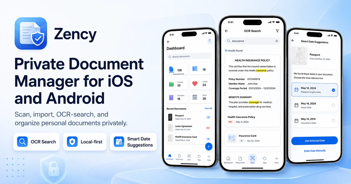 Zency - Smart Document Manager social preview