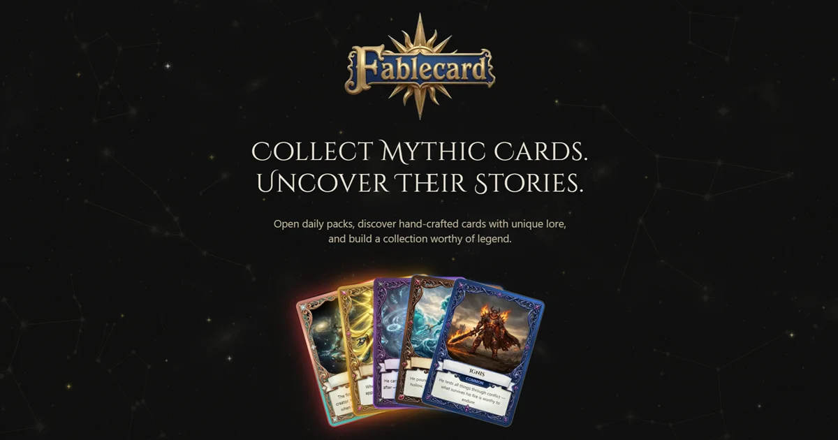 Fablecard social preview