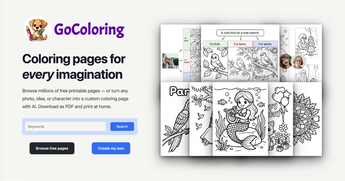 GoColoring social preview