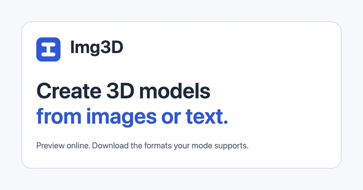 Img3D social preview