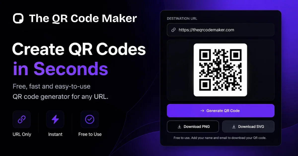The QR Code Maker social preview
