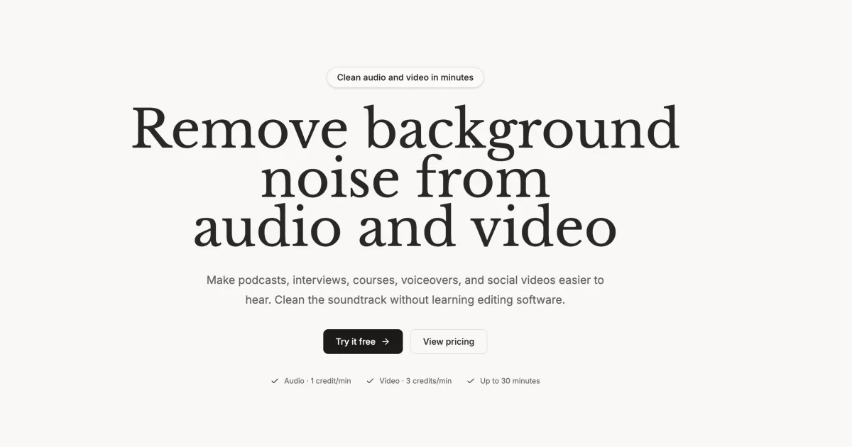 Clean Voice social preview