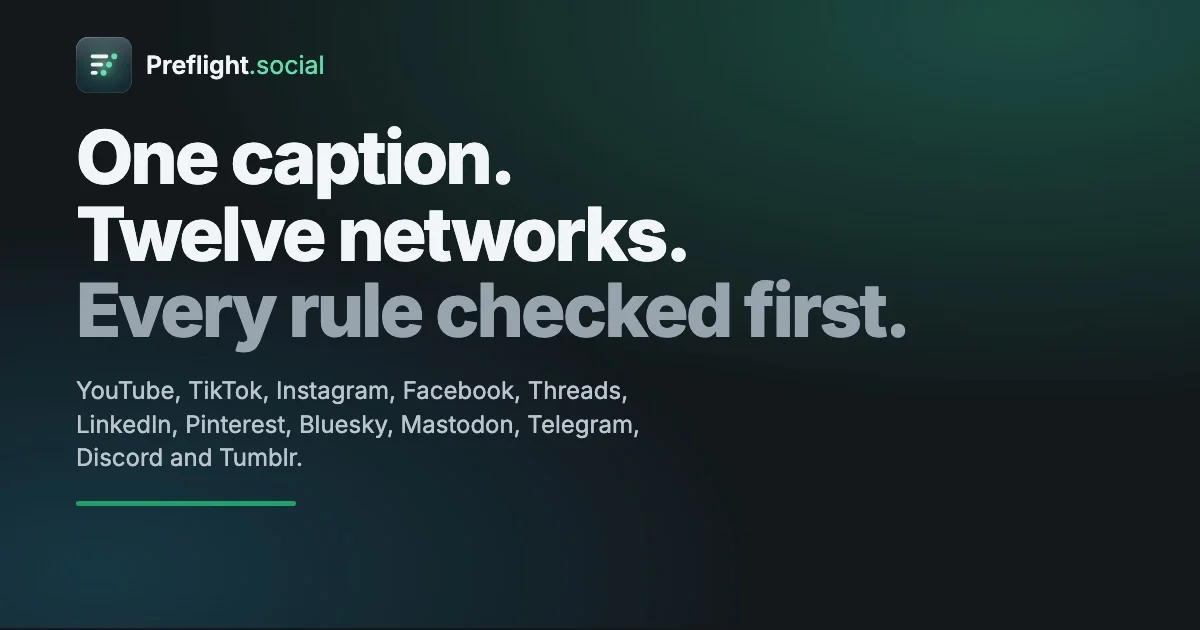 Preflight social preview