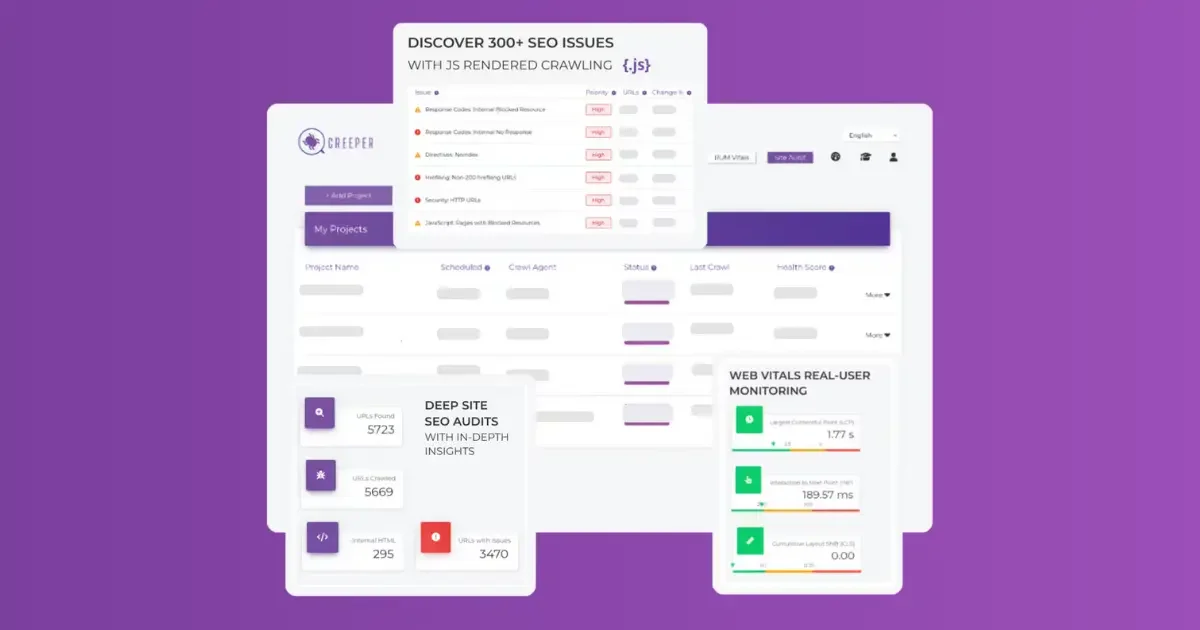 Creeper SEO Audit – Technical SEO & Real User Monitoring social preview