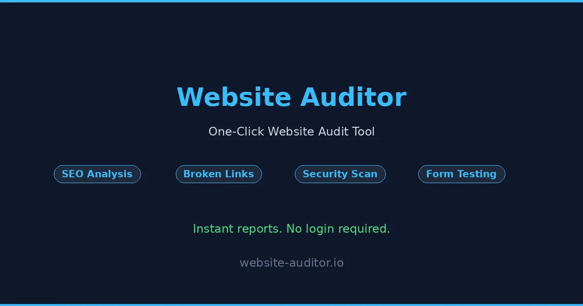 Website Auditor social preview