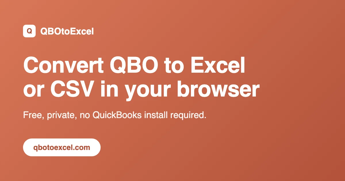 QBO to Excel Converter social preview