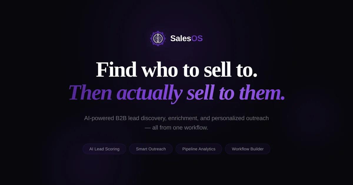 SalesOS social preview
