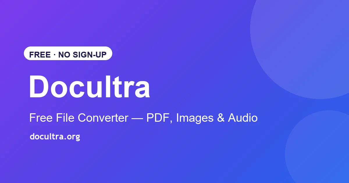 Docultra social preview