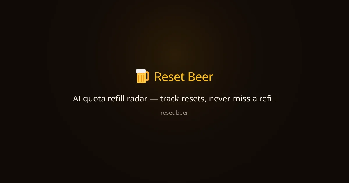 Reset Beer social preview