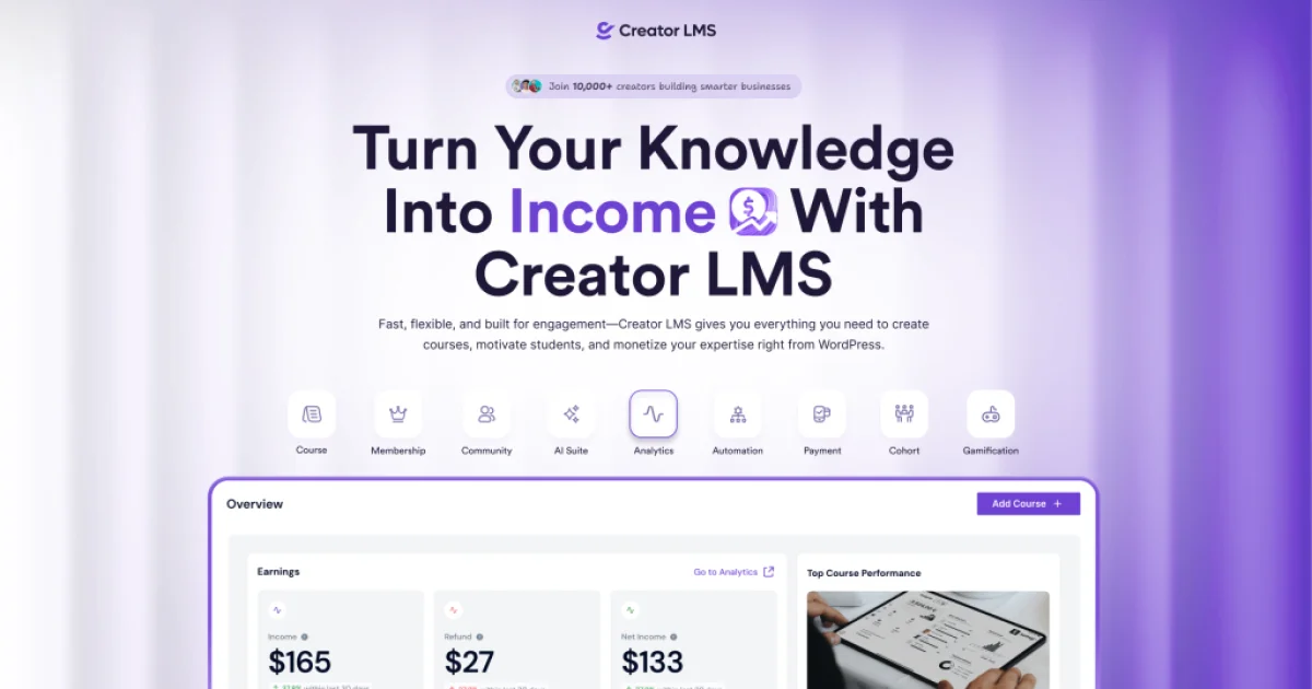 Creator LMS social preview