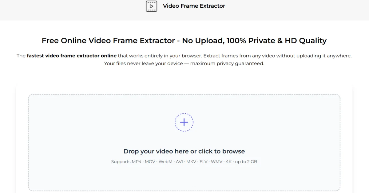 Video Frame Extractor social preview