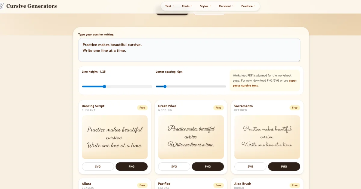 Cursive Generator social preview