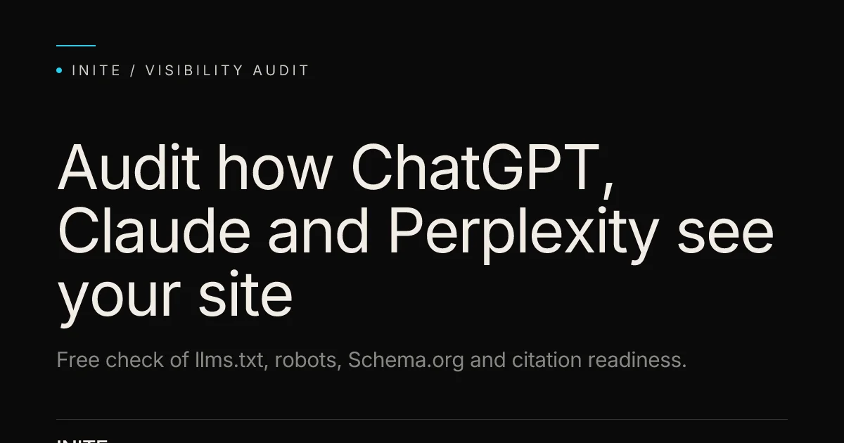 AI Visibility Audit social preview
