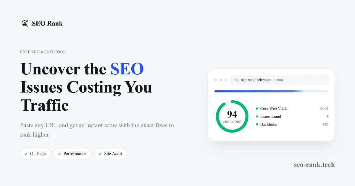 SEO Rank social preview