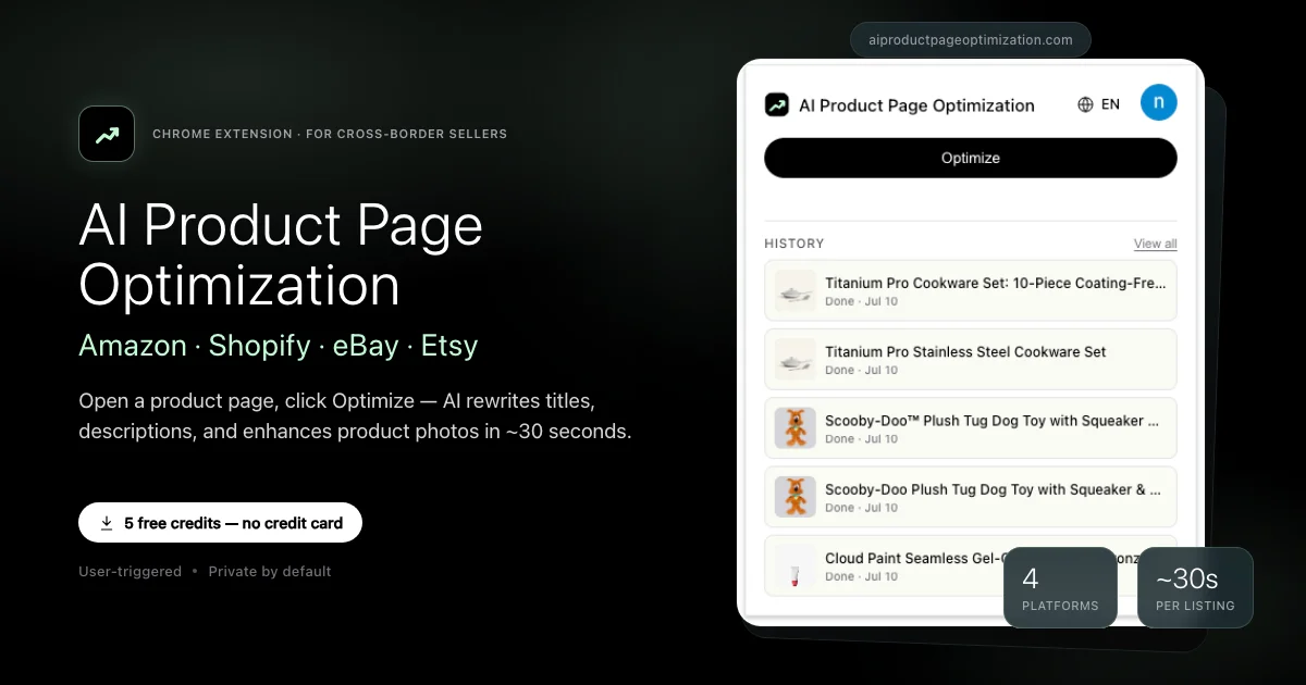 AI Product Page Optimization social preview