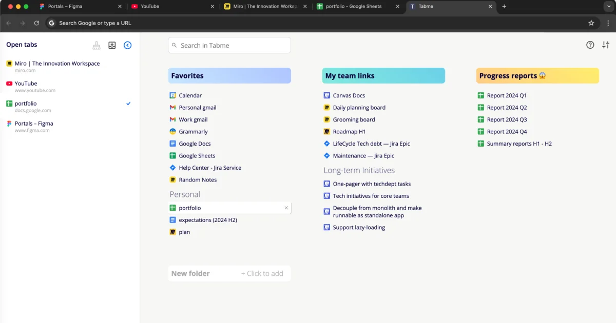 Tabme social preview