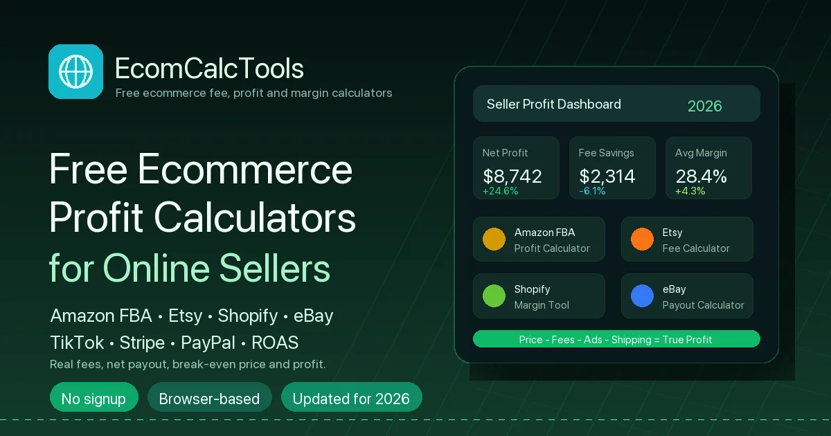 Ecom Calc Tools social preview