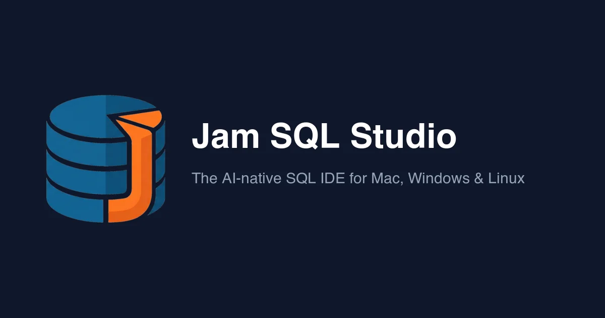 Jam SQL Studio social preview