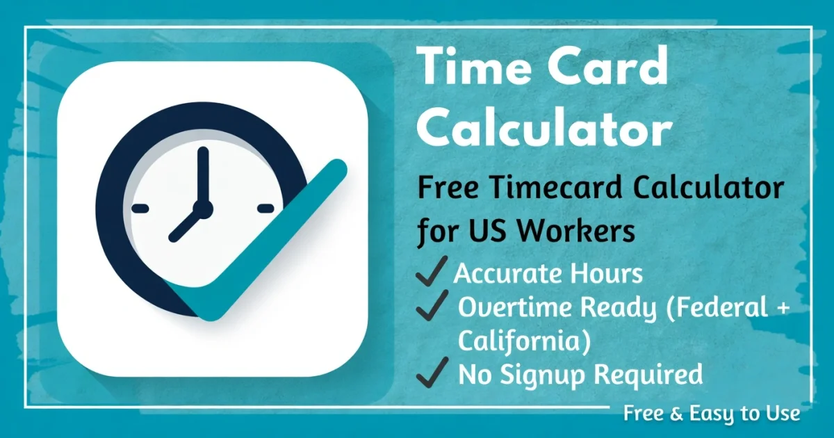Time Card Calculator social preview