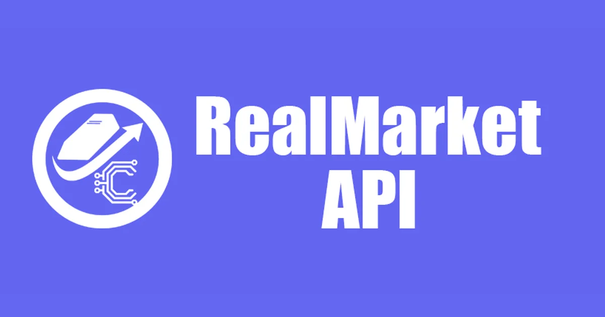 Real Market API social preview