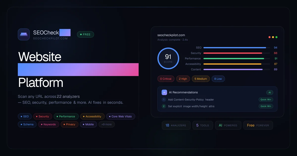 SEOCheckPilot social preview