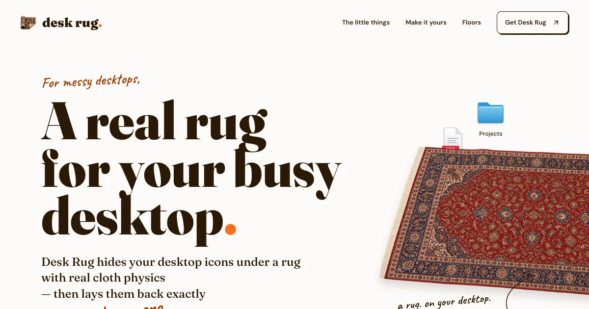 Desk Rug for MacOS social preview