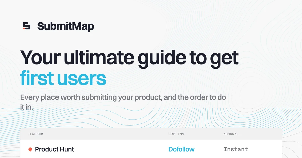 SubmitMap social preview