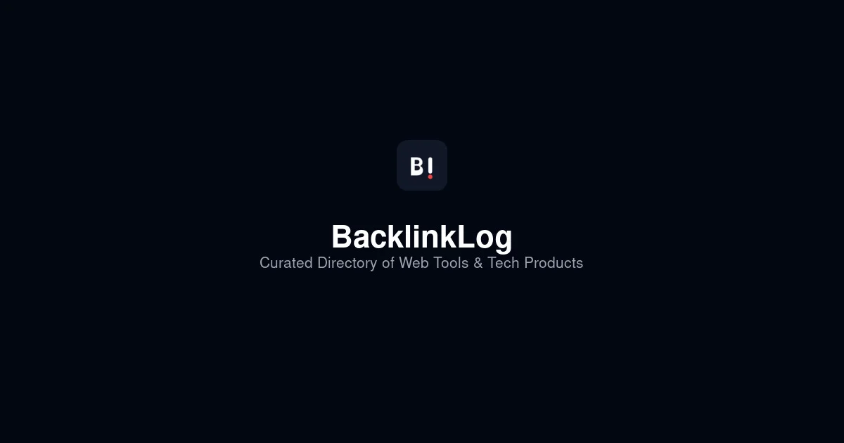BacklinkLog social preview