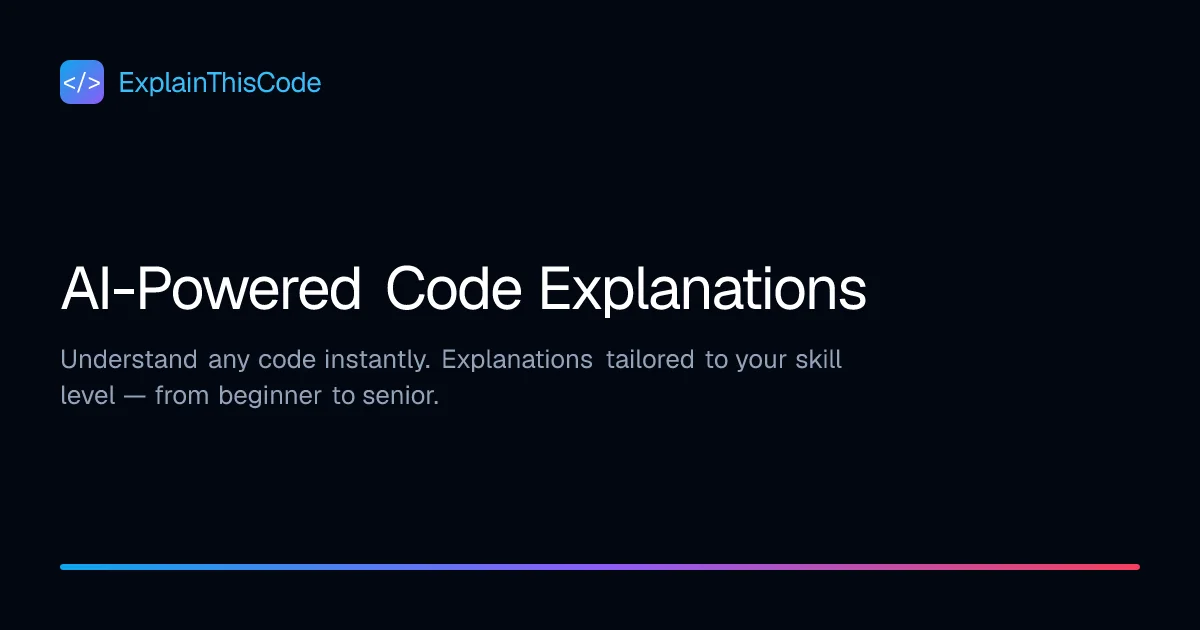 ExplainThisCode social preview