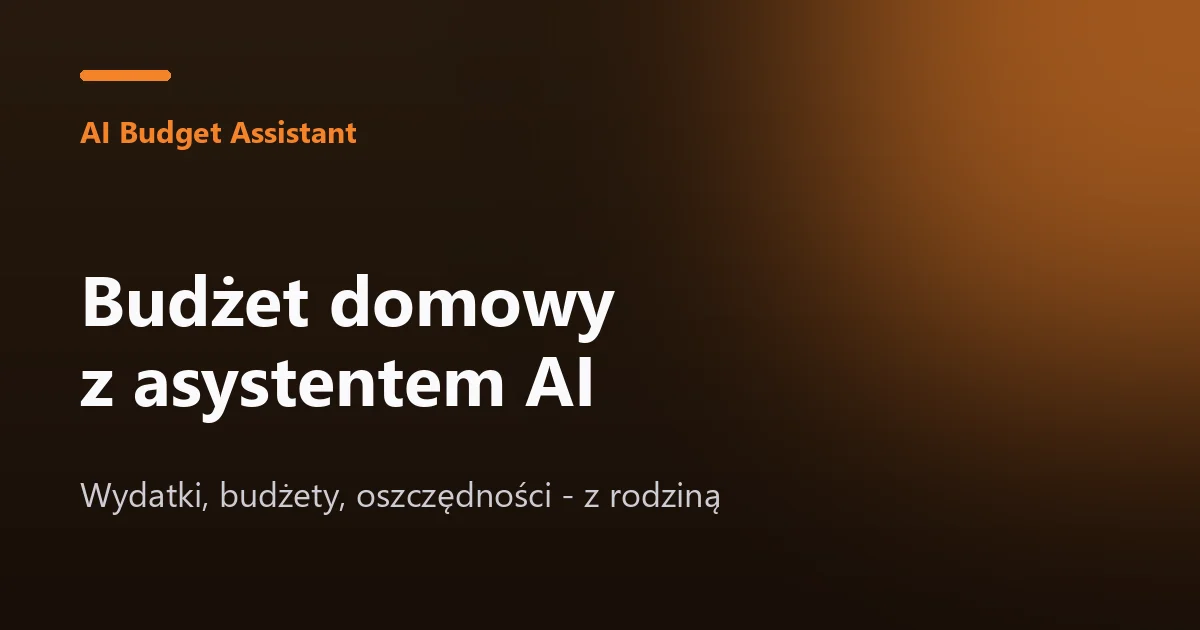 AI Budget Assistant social preview